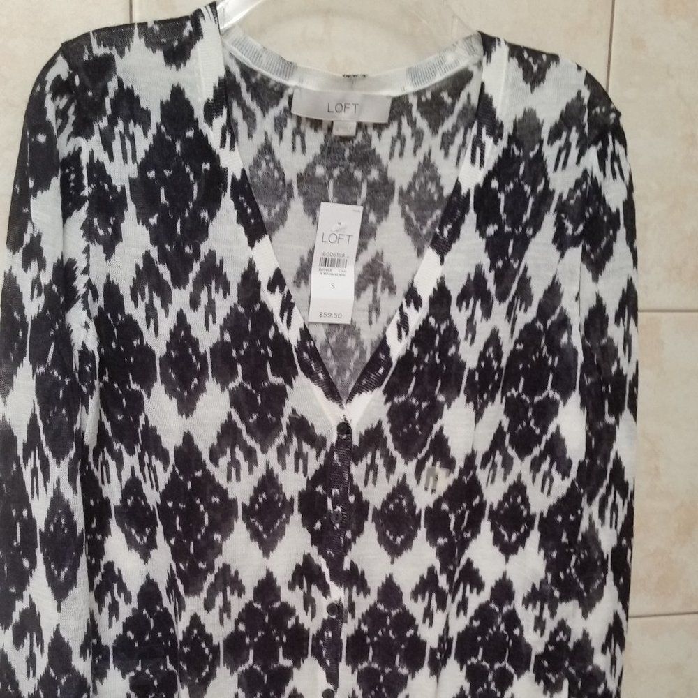 NWT LOFT Button down sweater